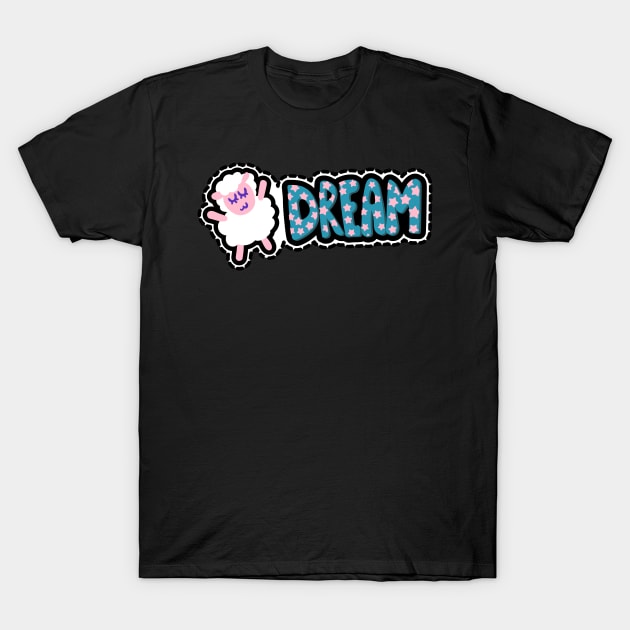 Sheep Dream Art T-Shirt by Rizaldiuk